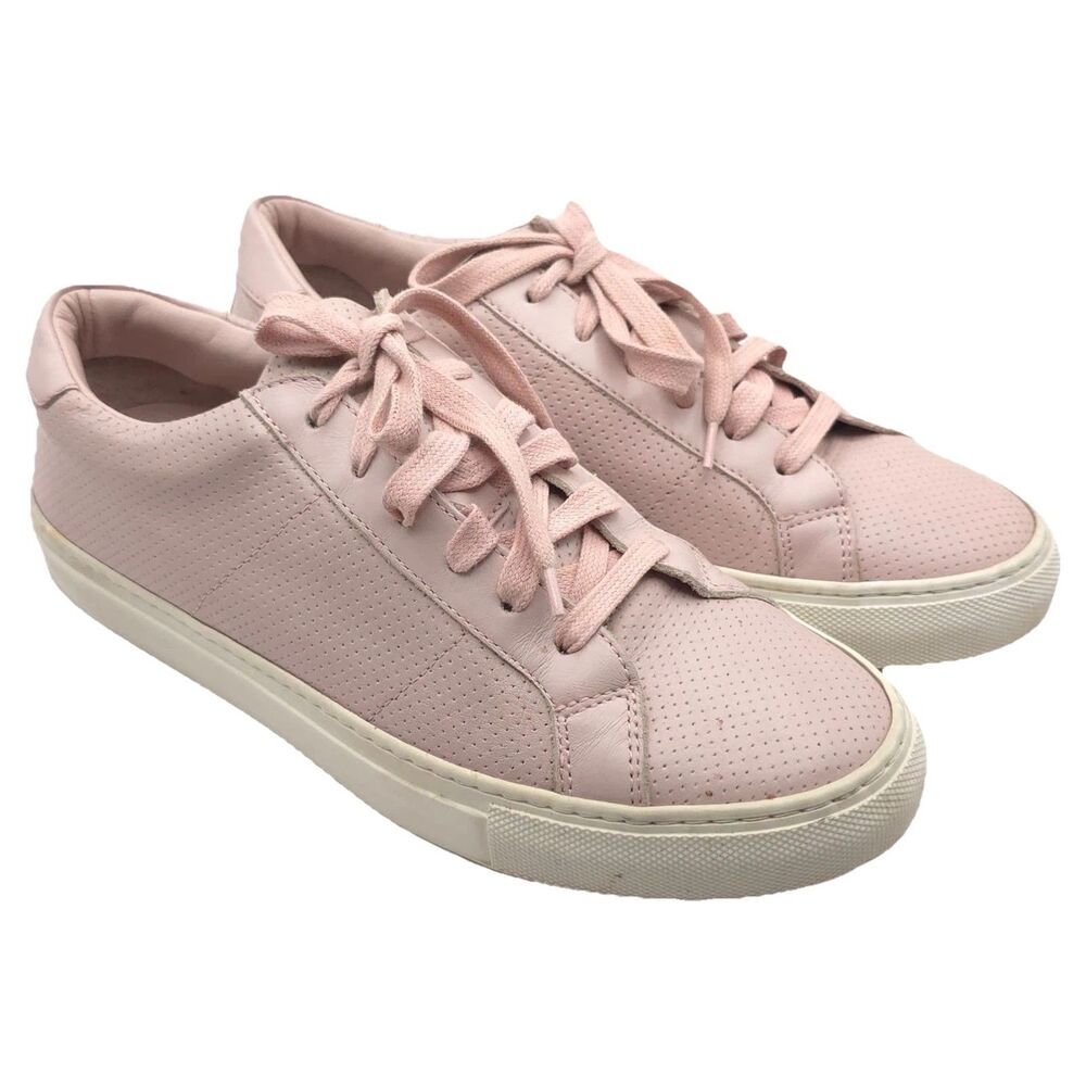 GREATS Brooklyn Size US 10 Women’s Royale Perforated Pink White Leather Sneakers